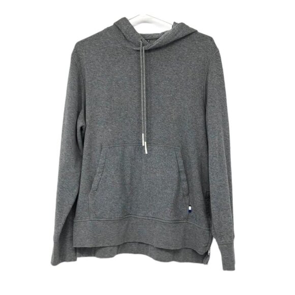 Kit and Ace men’s  pullover grey drawstring fleece hoodie with side zipper M/L - Picture 2 of 16